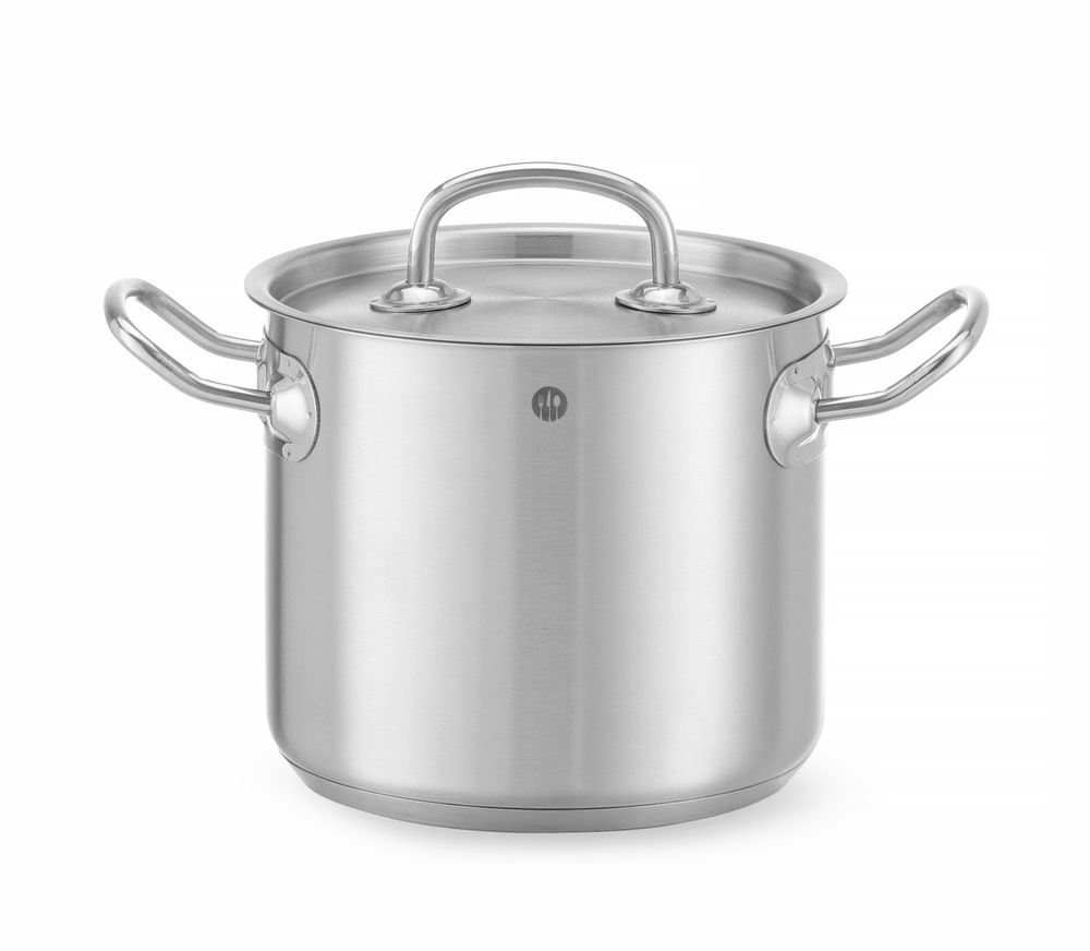 Kookpan hoog met deksel rvs 2,8 l 160x140 mm Kitchen Line Hendi