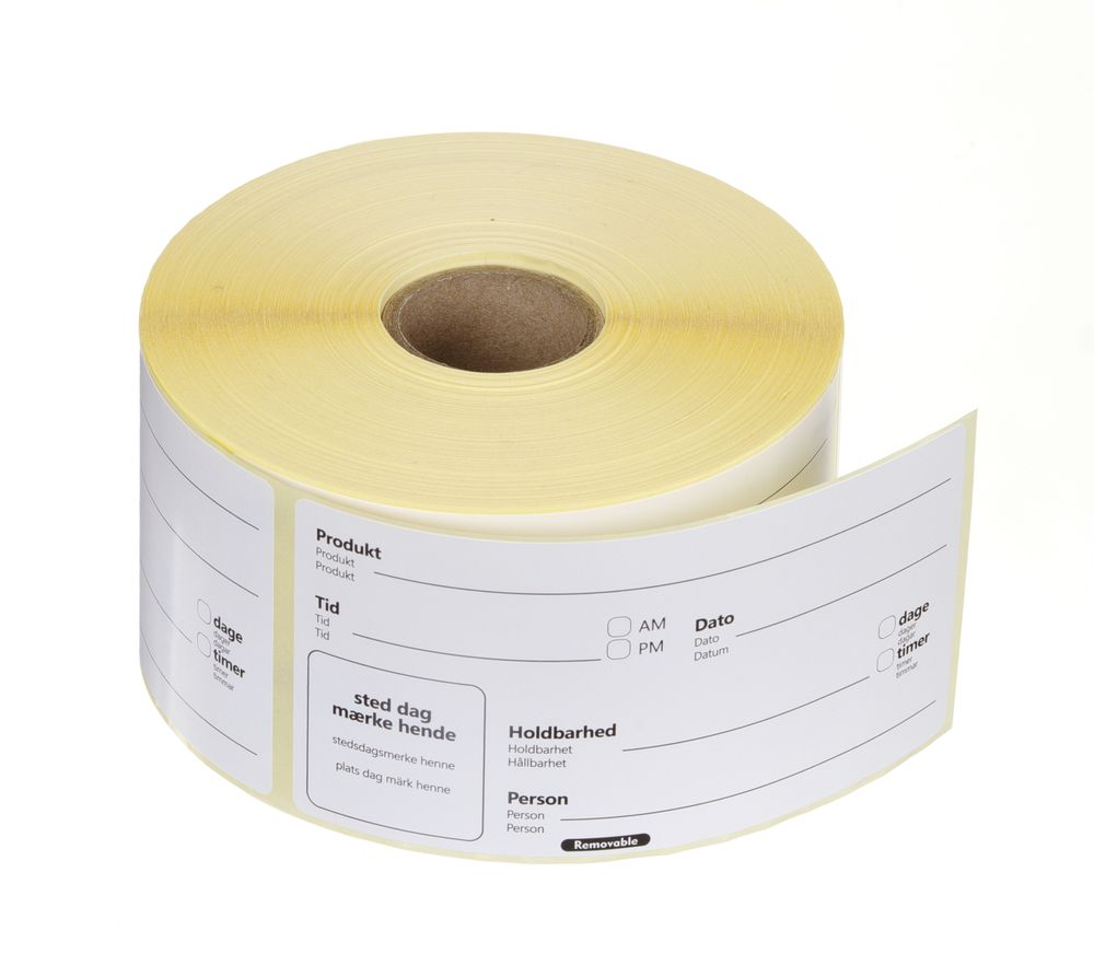 Label USE BY DK-NO-SE resuable Ø50mm rol 500 st. Hendi