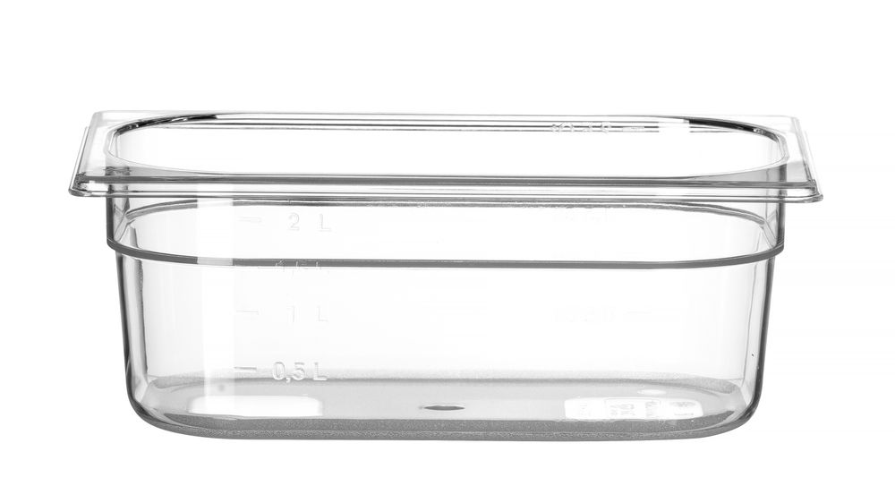 GN bak 1/4 10.0 cm Poly C transparant Hendi