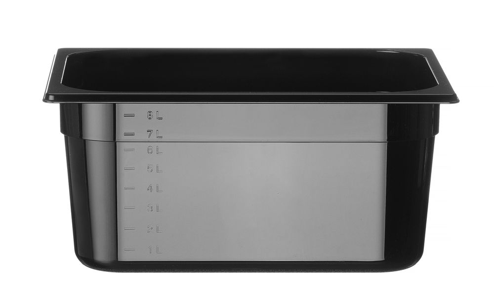 GN bak 1/2 15.0 cm Poly C zwart Hendi