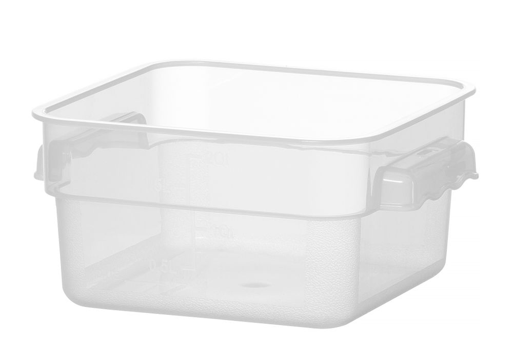 Voedselcontainer + schaalverd. PP 1,9 l 190x190x95 mm Hendi