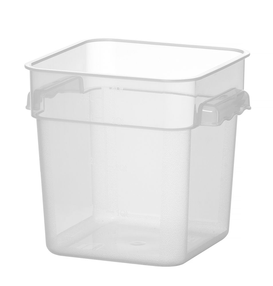 Voedselcontainer + schaalverd. PP 3,8 l 190x190x180 mm Hendi