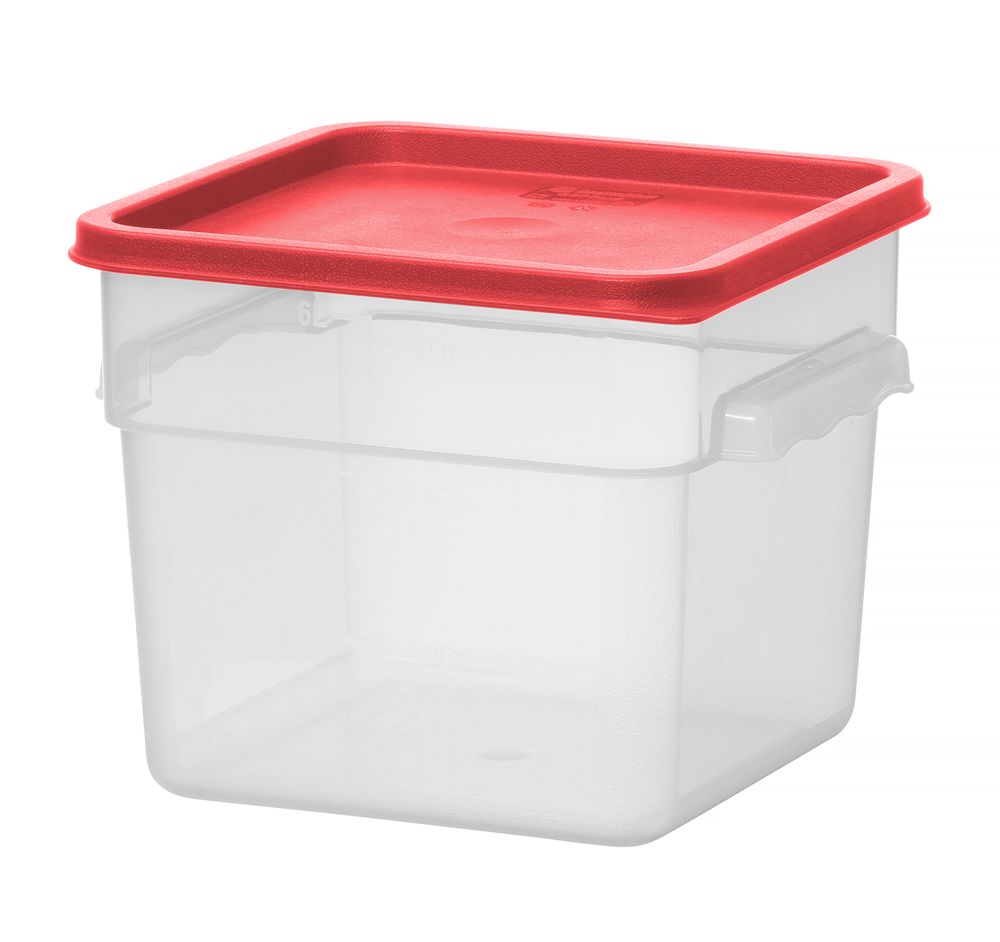 Voedselcontainer + schaalverd. PP 6,7 l 235x235x180 mm Hendi