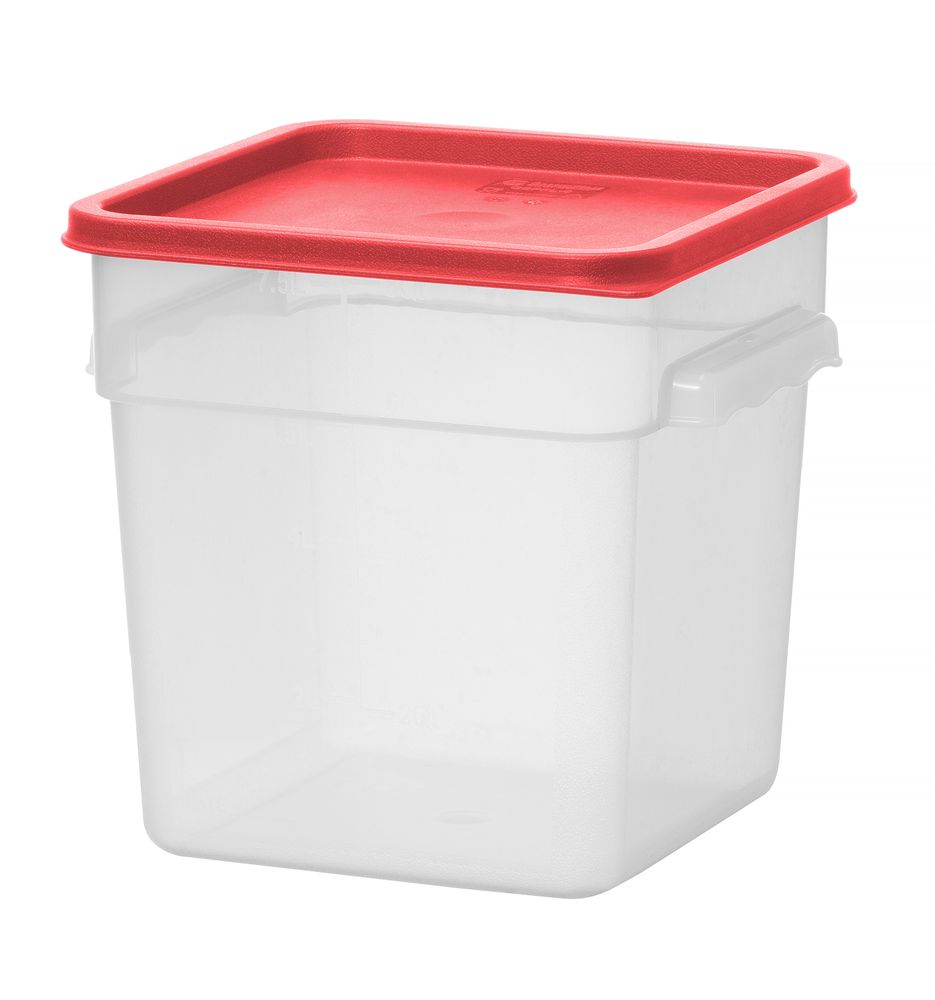 Voedselcontainer + schaalverd. PP 7,6 l 235x235x230 mm Hendi