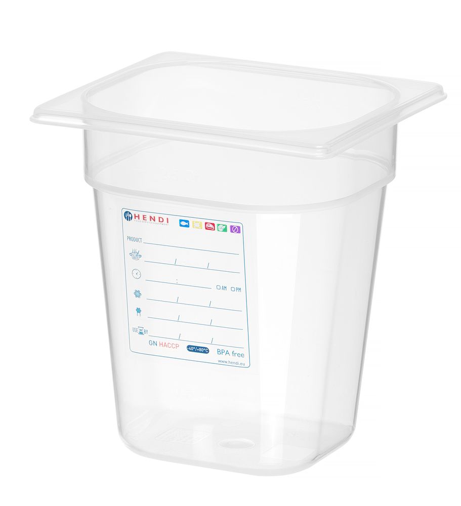 GN bak 1/6 20.0 cm HACCP Poly P Hendi