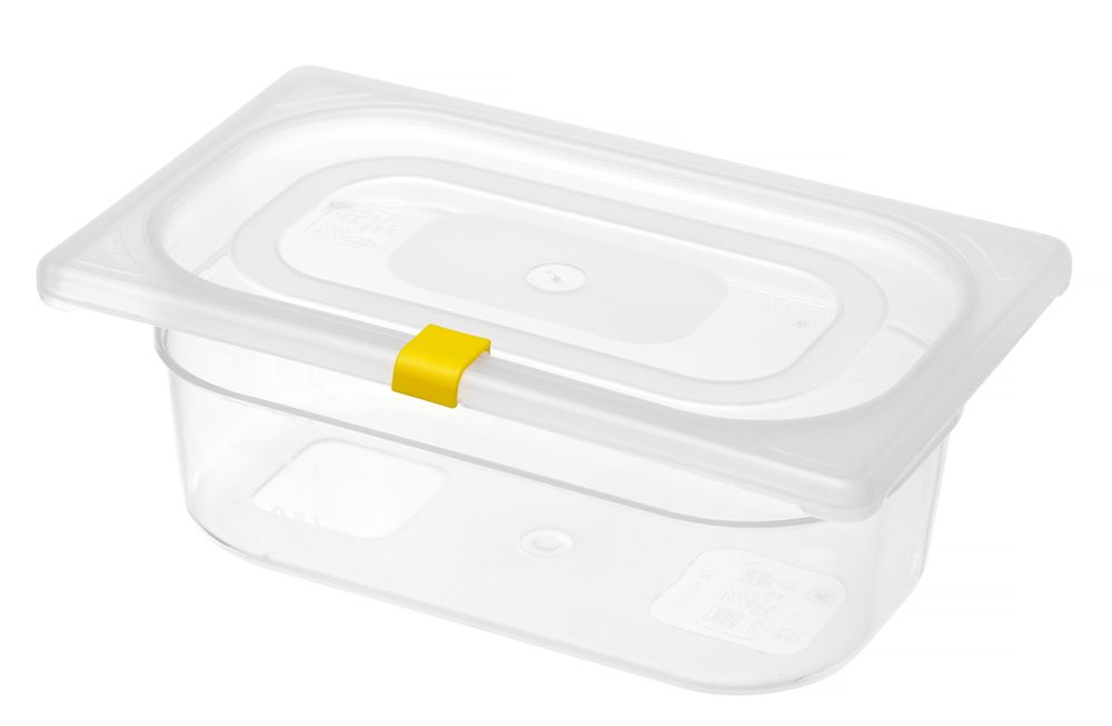 Deksel clips geel voor HACCP voorraaddozen Hendi