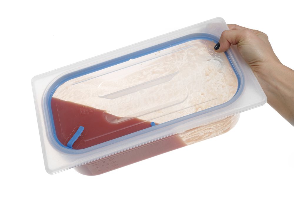 Gastronormdeksel 1/1 PP luchtdichte afsluiting Hendi