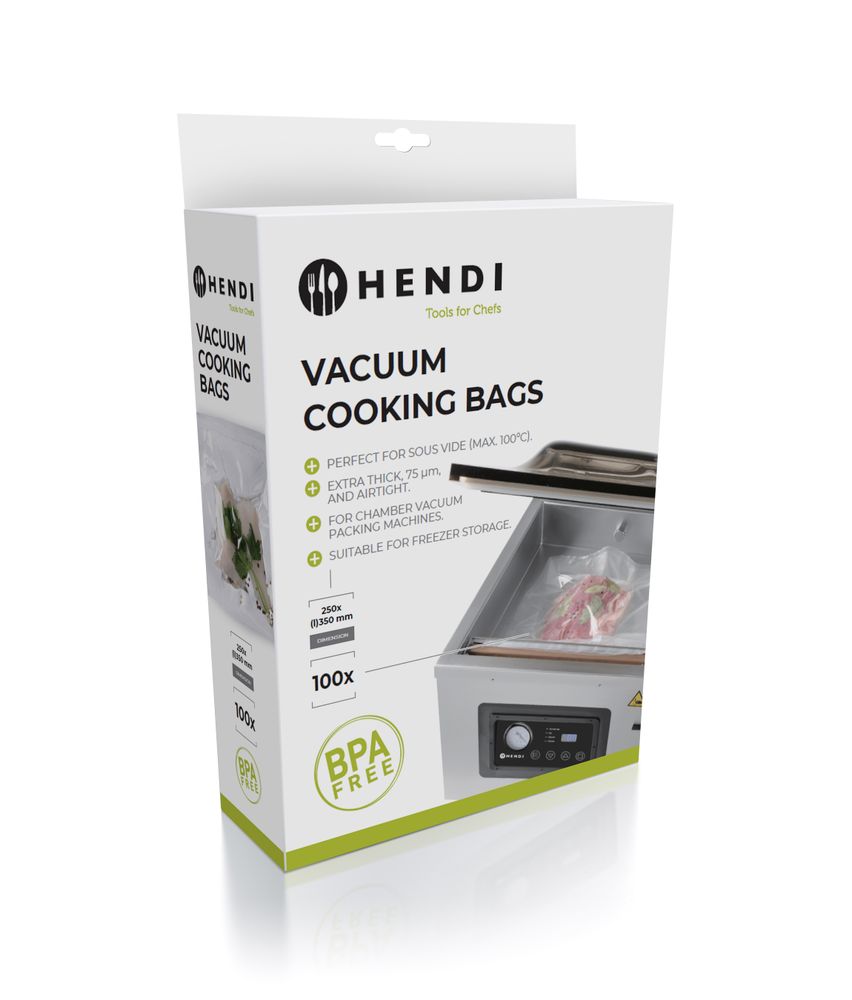 Vacuümkookzakken 350x250 mm PA PP Hendi