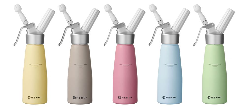 Slagroomapparaat pastel geel 0,50 l Al Kitchen Line Hendi