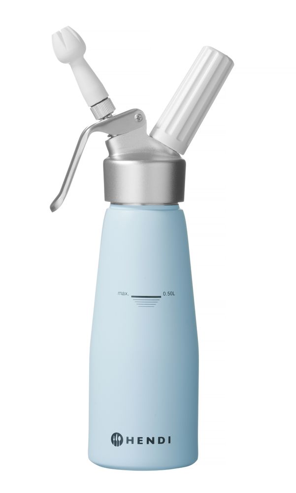 Slagroomapparaat pastel blauw 0,50 l Al Kitchen Line Hendi