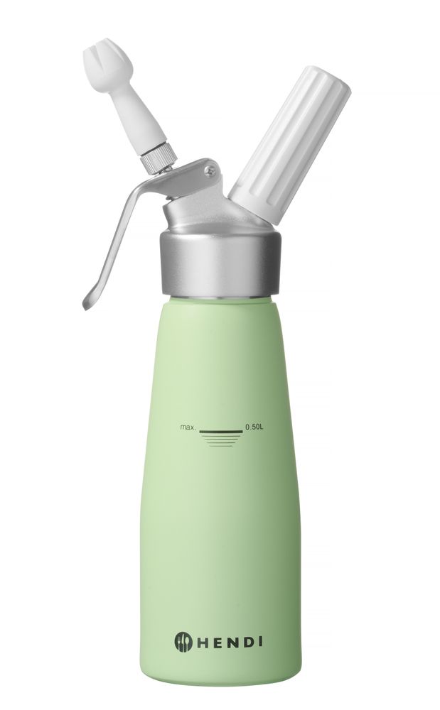 Slagroomapparaat pastel groen 0,50 l Al Kitchen Line Hendi