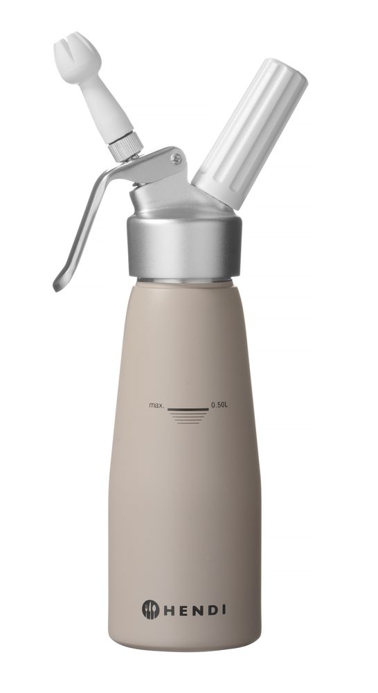 Slagroomapparaat taupe 0,50 l Al Kitchen Line Hendi