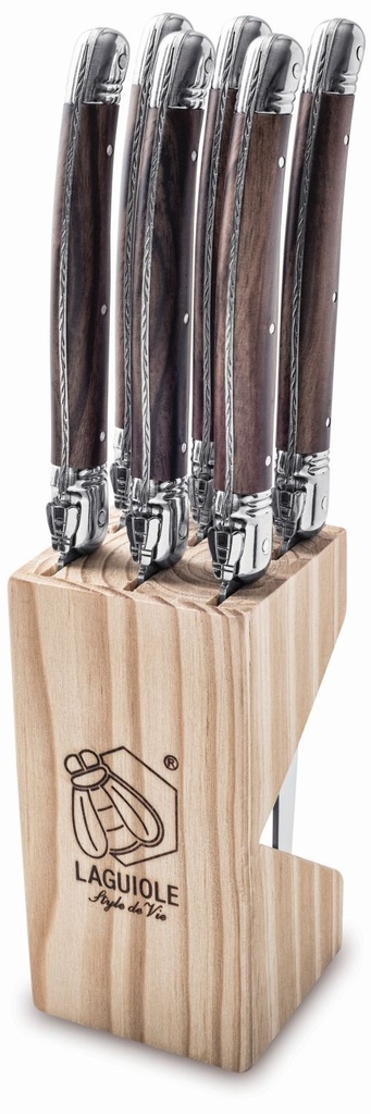 Steakmes Dark Wood LaGuiole ABS