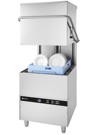 Doorschuifvaatwasser 50x50 met reinigingspomp 400V Hendi