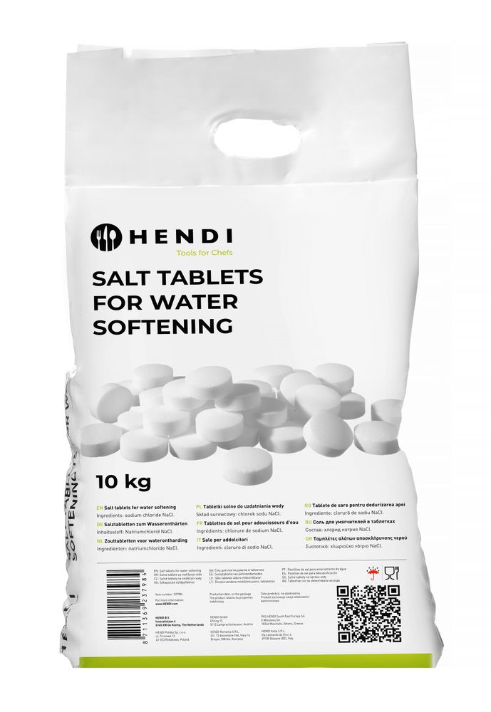 Zouttabletten 10 kg voor waterontharding Hendi