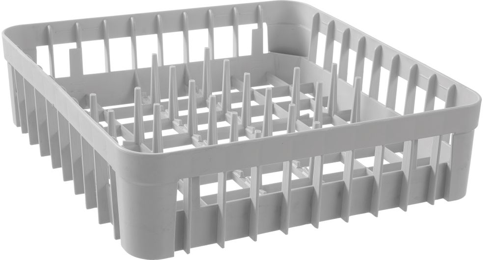 Vaatwaskorf voor glazen met pinnen 400x400x(H)110mm Hendi
