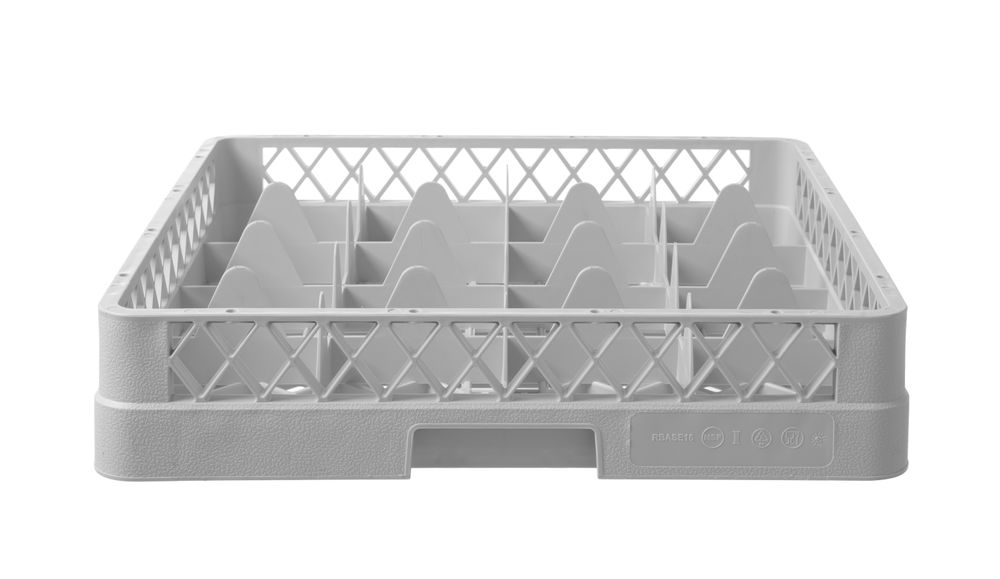 Vaatwaskorf voor glaswerk 16 vaks - vak 112x112x88 mm Hendi