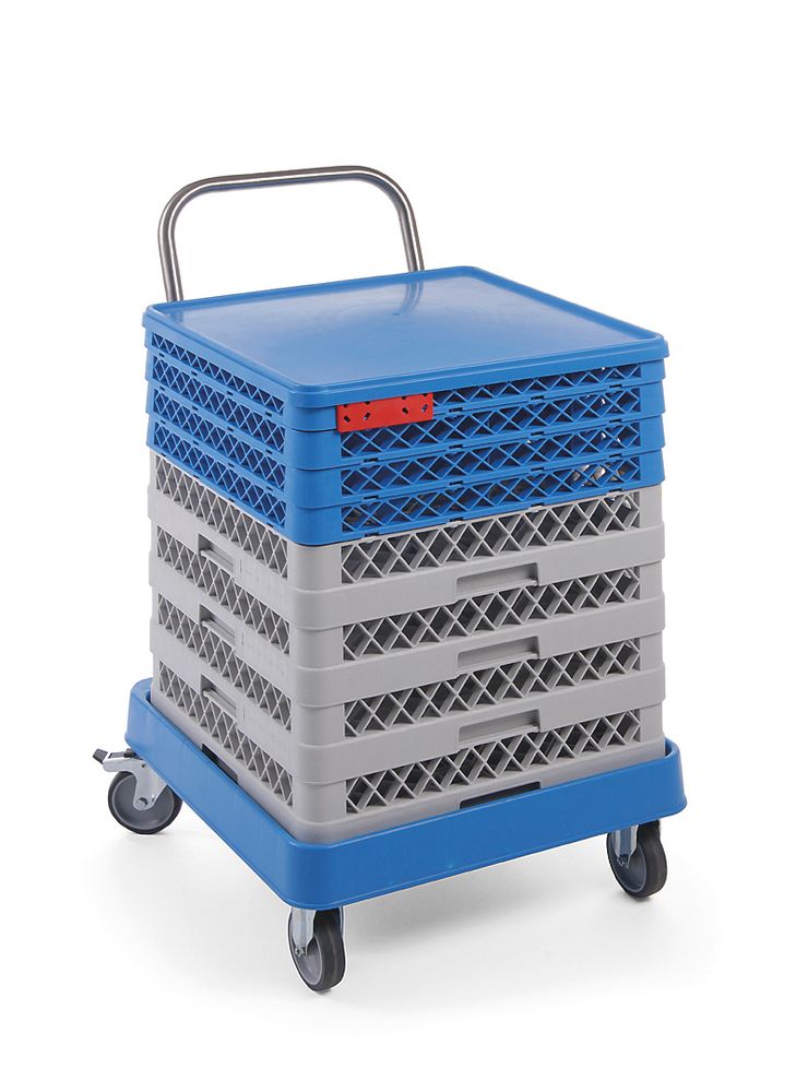 Trolley voor vaatwaskorven met handvat Hendi
