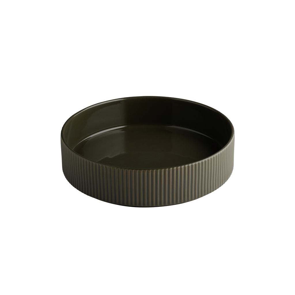 Bord/schaal walled 23.0cm mud The Grid APS