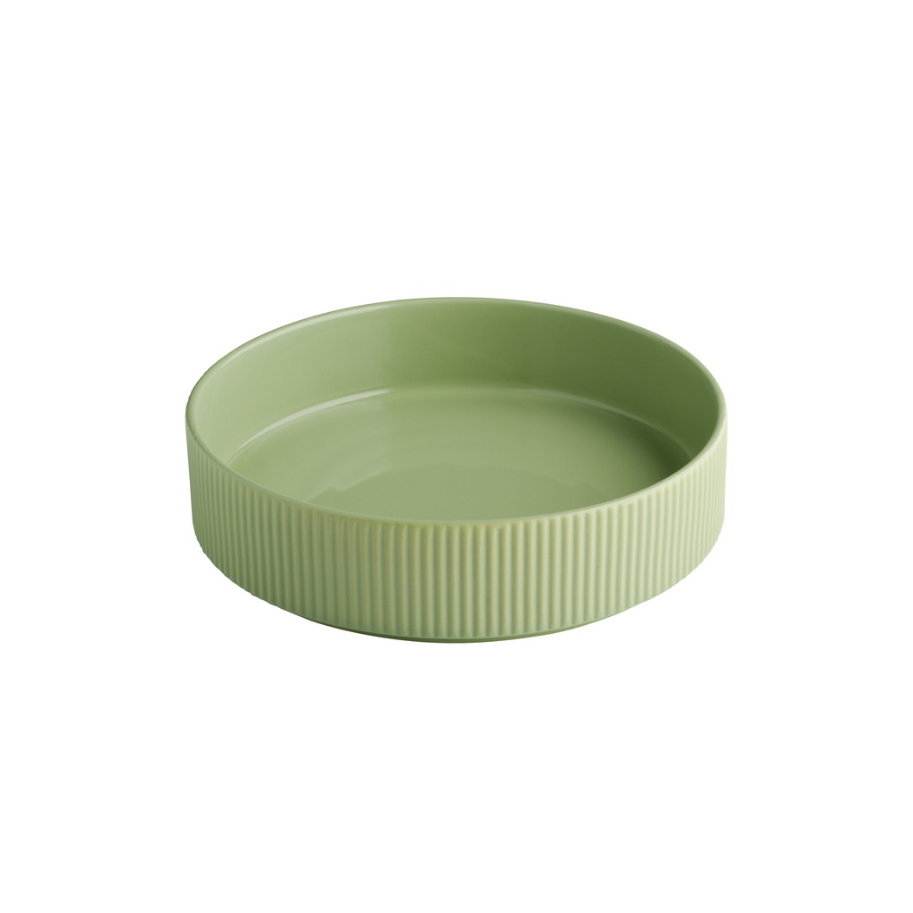 Bord/schaal walled 23.0cm sage The Grid APS