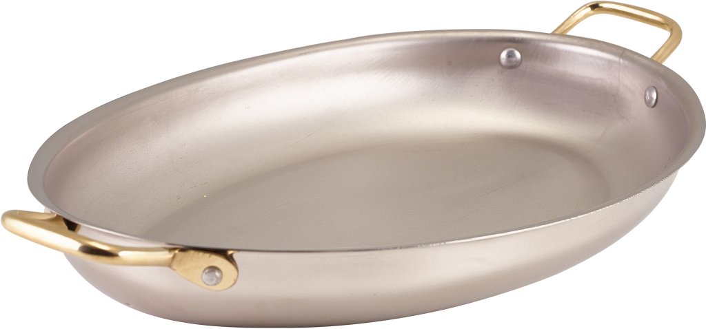 Serveerpan ovaal 34.0x23.0cm steel 