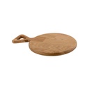 Serveerplank rond met handvat 25.0cm Walnut Valve Joy Buffet
