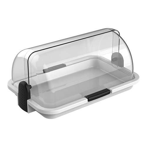 Buffet rolltop vitrine enkel kunststof 