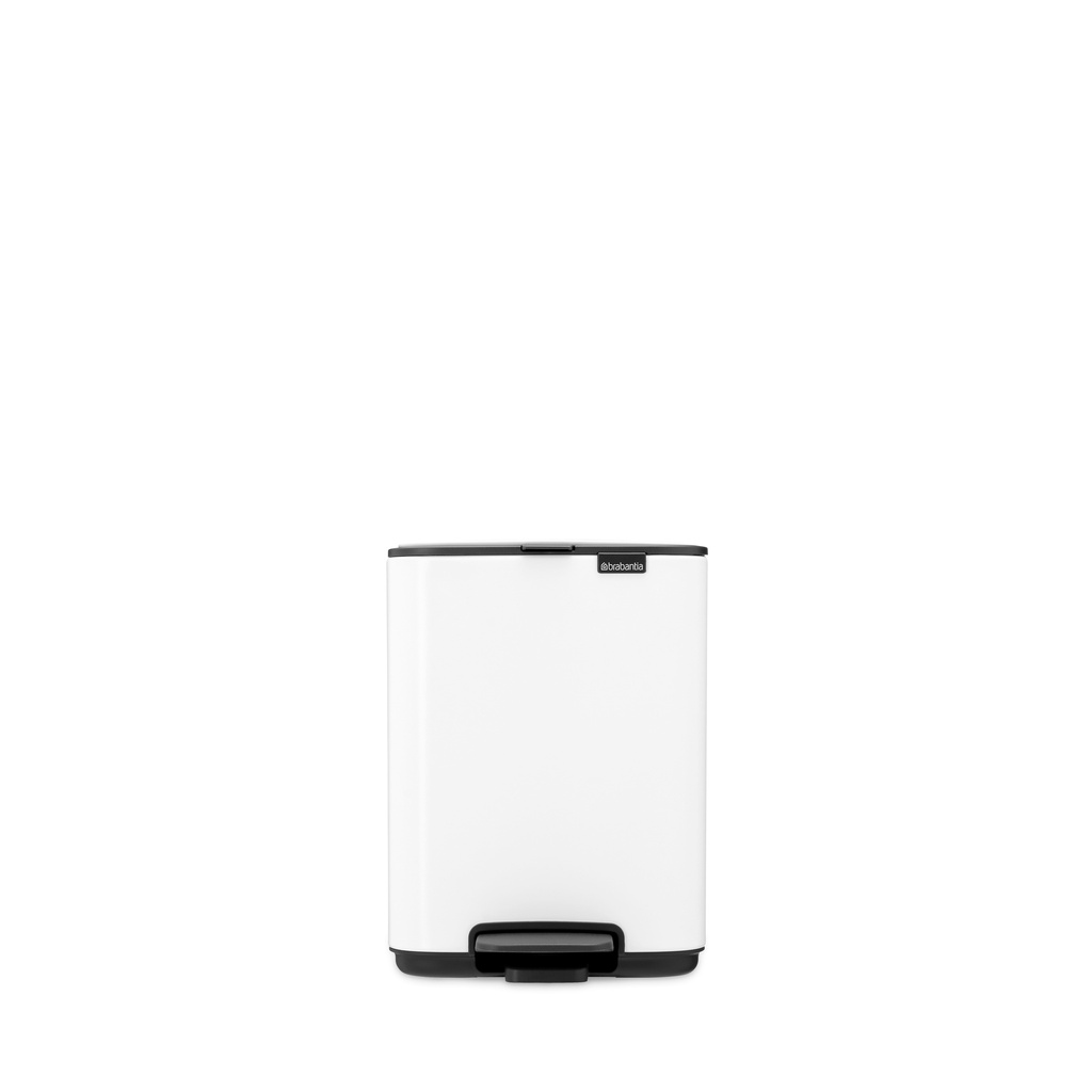 Prullenbak 4.0l Bo pedaal Brabantia wit 