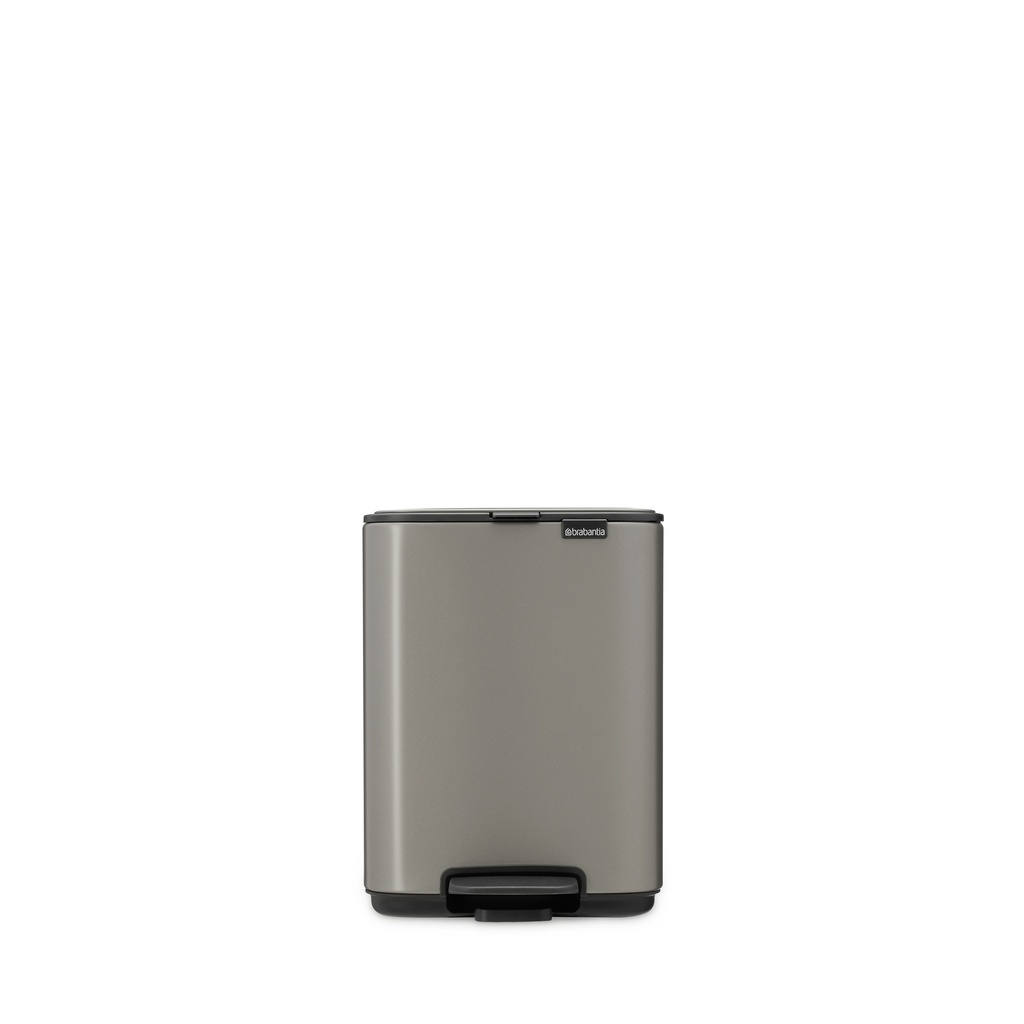 Prullenbak 4.0l Bo pedaal Brabantia platinum