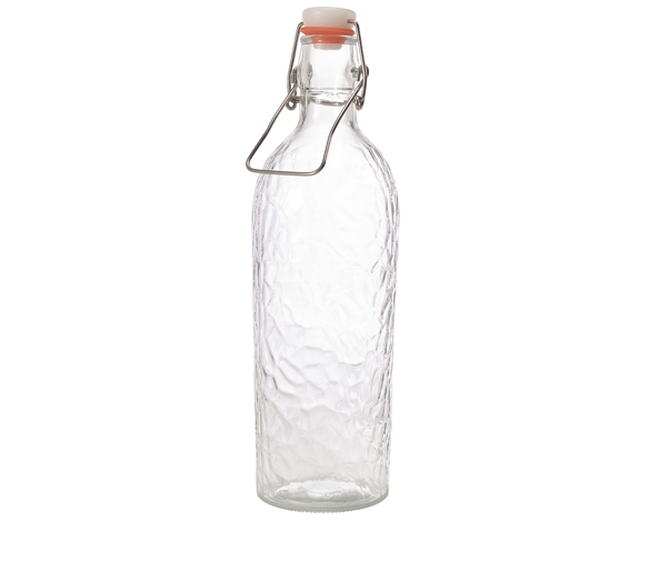Fles/karaf 1.0L Hammered swing Genware