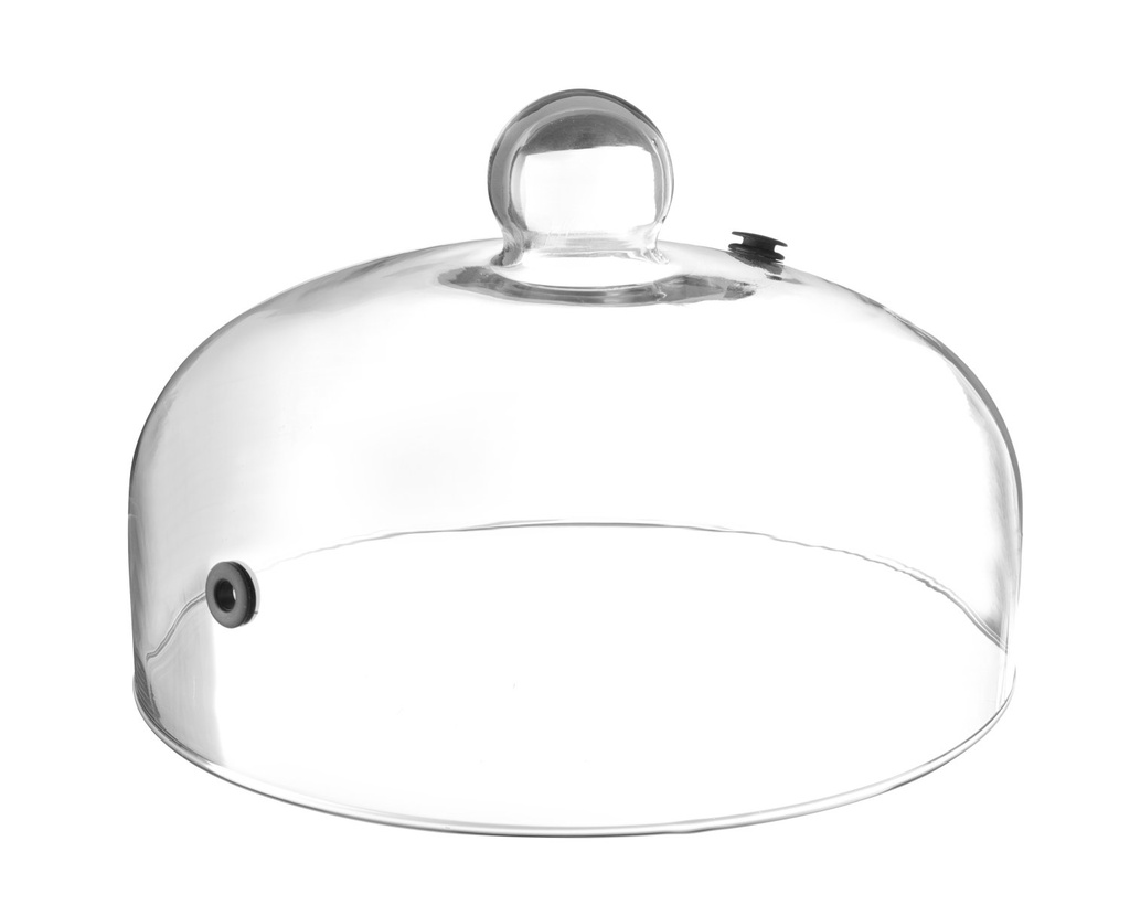 Stolp/afdekkap 26.0cm met ventilatieopening (H)17.5cm borosilicaat Hendi