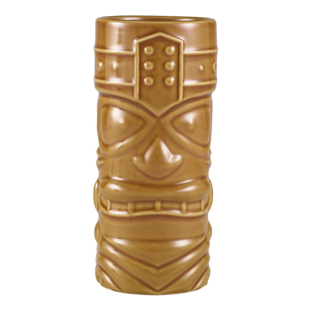 Mok tiki 40.0cl bruin steengoed Genware