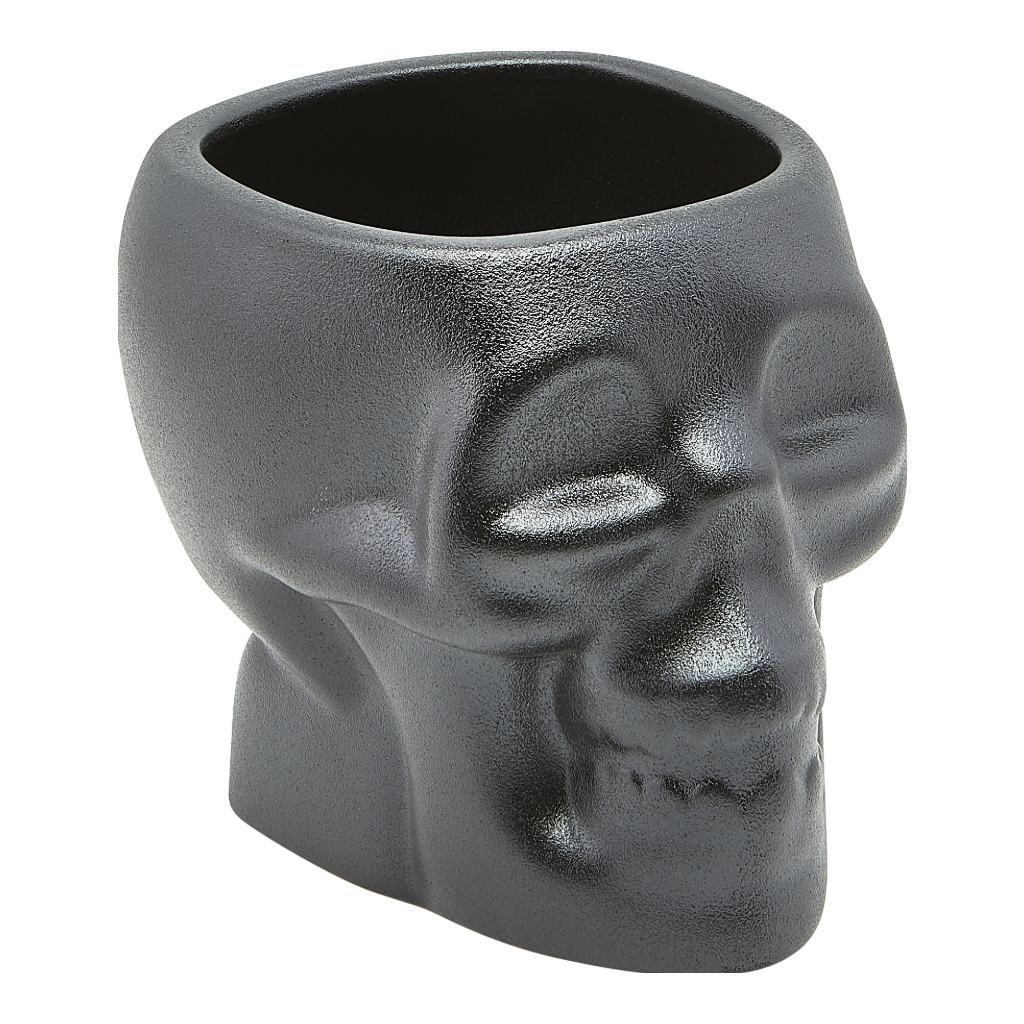 Mok tiki 80.0cl schedel gietijzer-look steengoed Genware