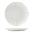 Bord plat coupe 20.3cm Incise Scalloped Genware