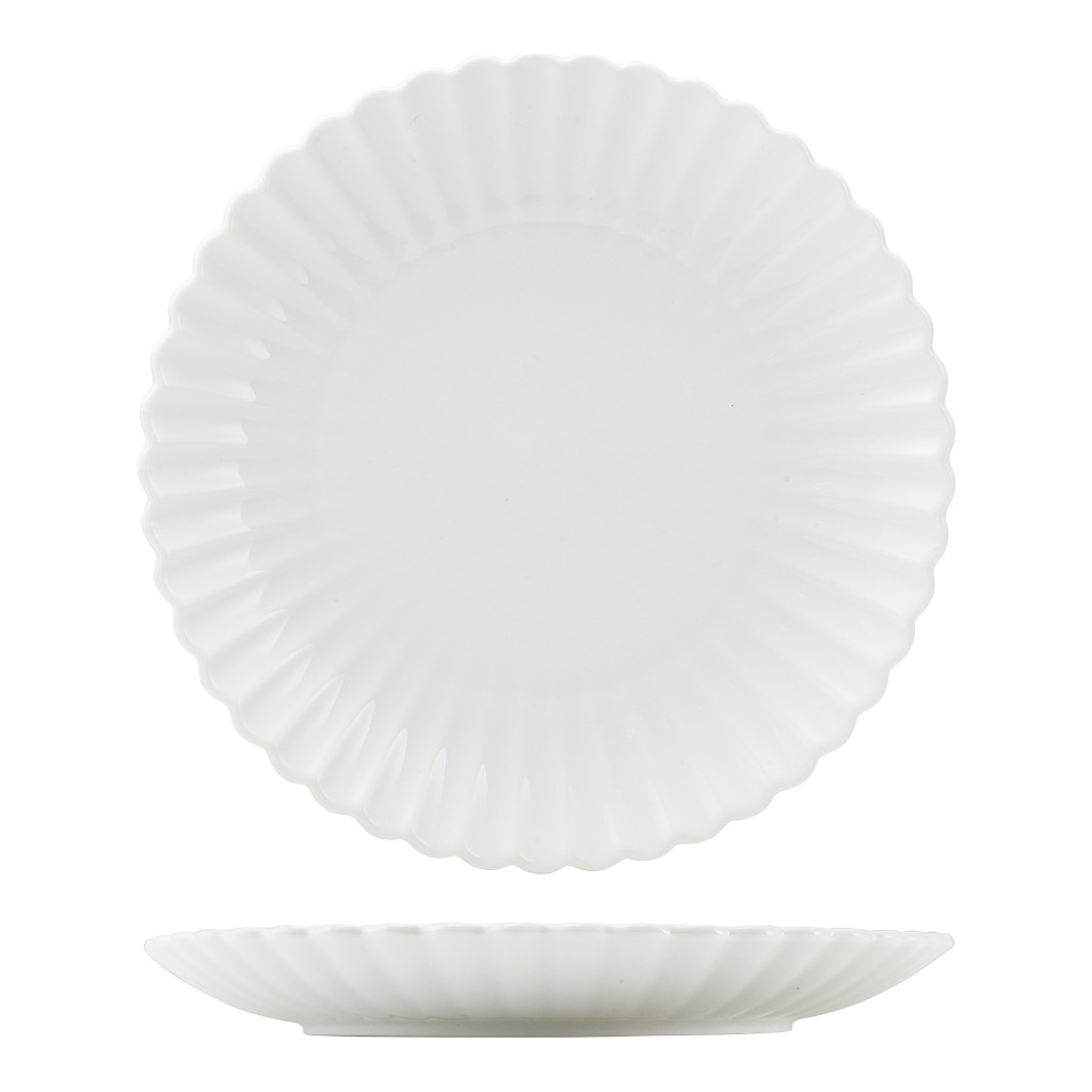 Bord plat coupe 26.0cm Incise Scalloped Genware