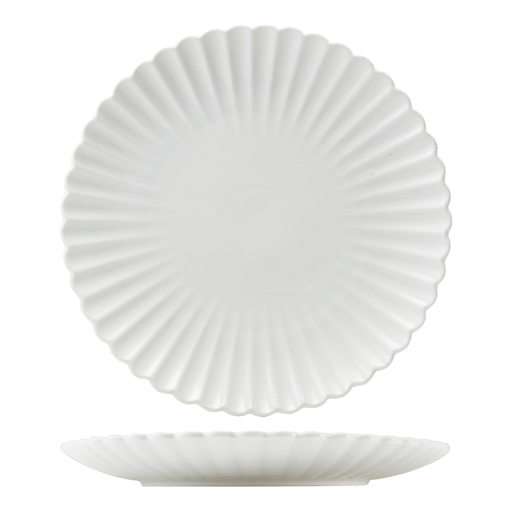 Bord plat coupe 30.2cm Incise Scalloped Genware