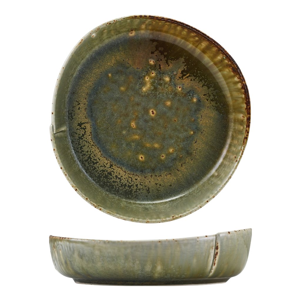 Bord diep 20.0cm Kozo Midori Genware