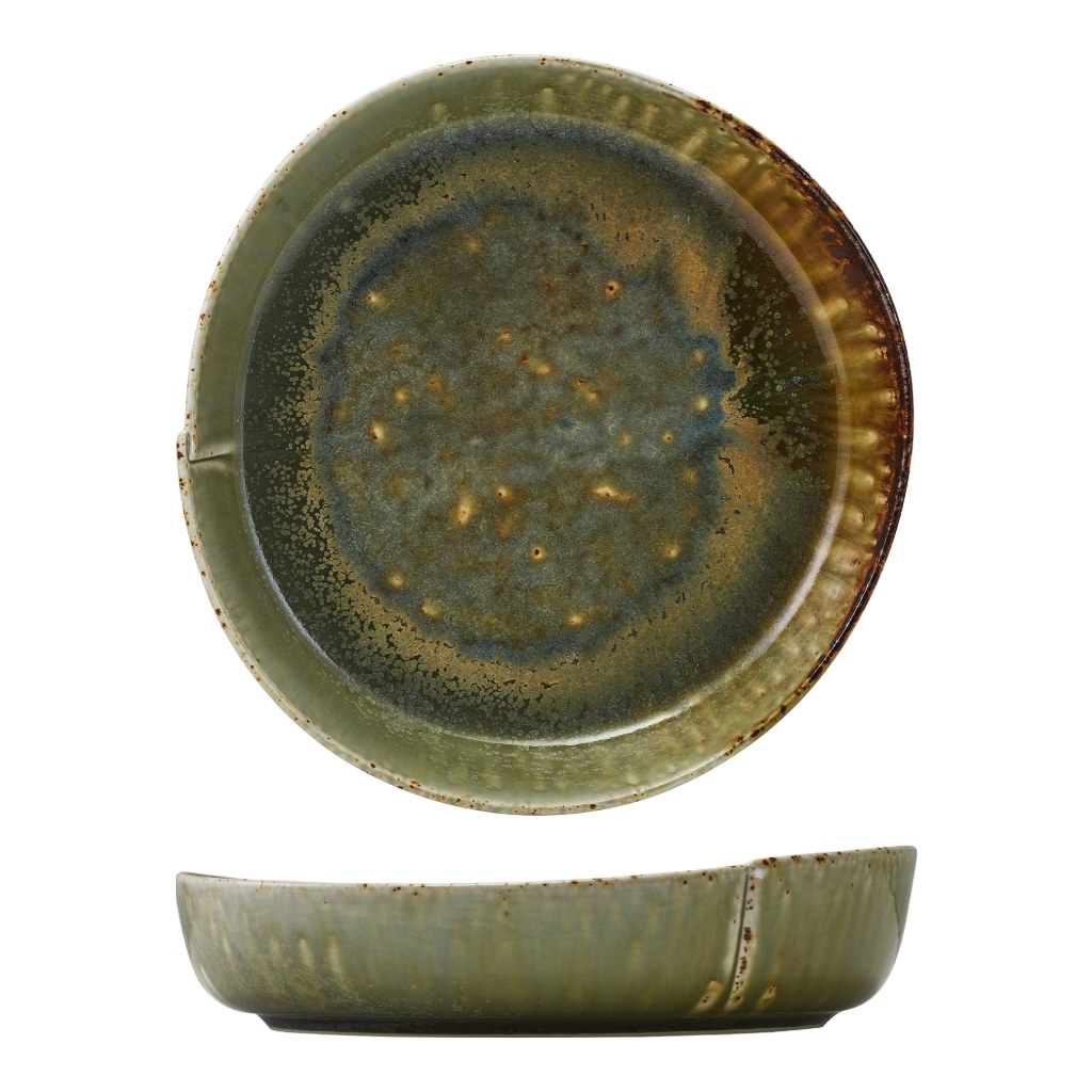 Bord diep 23.0cm Kozo Midori Genware