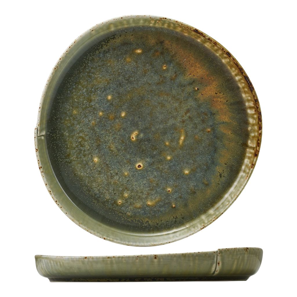 Bord plat coupe 26.7cm Kozo Midori Genware
