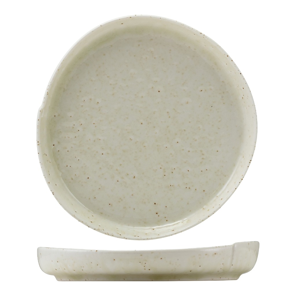 Bord plat coupe 19.0cm Kozo Shiro Genware
