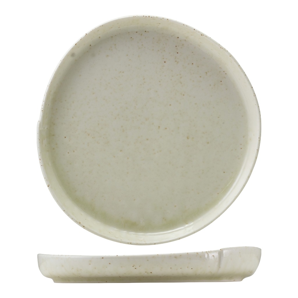 Bord plat coupe 22.8cm Kozo Shiro Genware