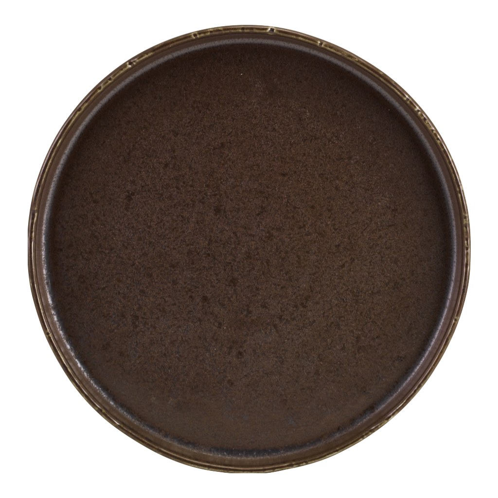 Bord walled 26.0cm Roko Cinder Black Genware