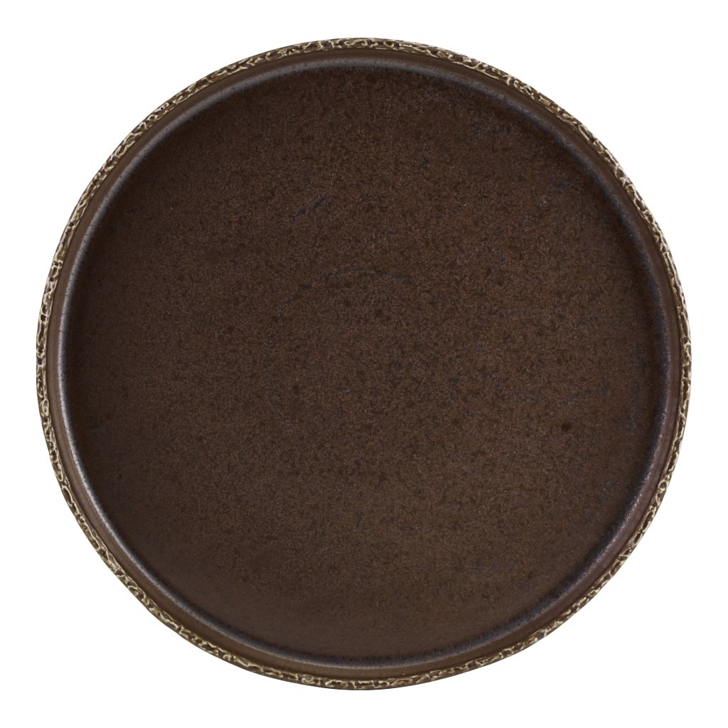 Bord walled 28.0cm Roko Cinder Black Genware
