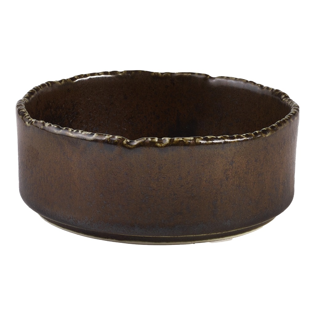 Kom walled 13.0cm 44.0cl Roko Cinder Black Genware