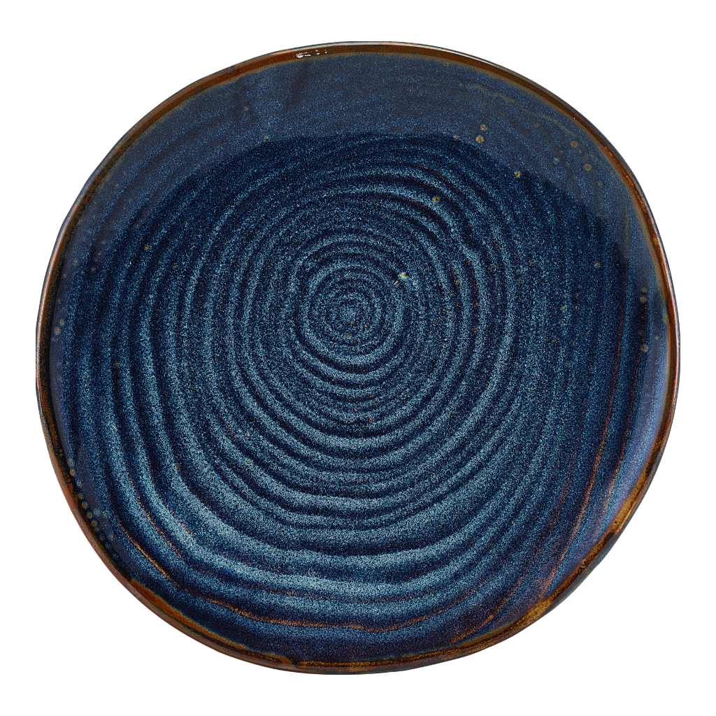 Bord plat coupe organic 21.0cm Terra Aqua Blue Genware