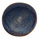 Bord plat coupe organic 25.0cm Terra Aqua Blue Genware