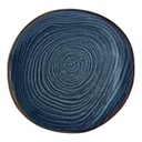 Bord plat coupe organic 28.5cm Terra Aqua Blue Genware