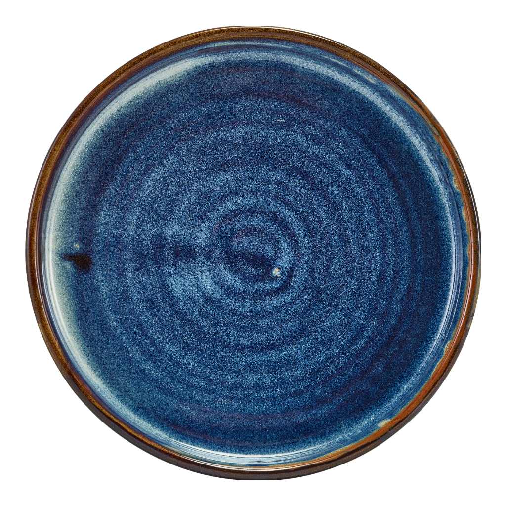 Bord walled 14.0cm Terra Aqua Blue Genware