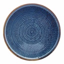 Bord walled 21.0cm Terra Aqua Blue Genware