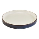 Bord walled tweekleurig 26.0cm Terra Aqua Blue Genware